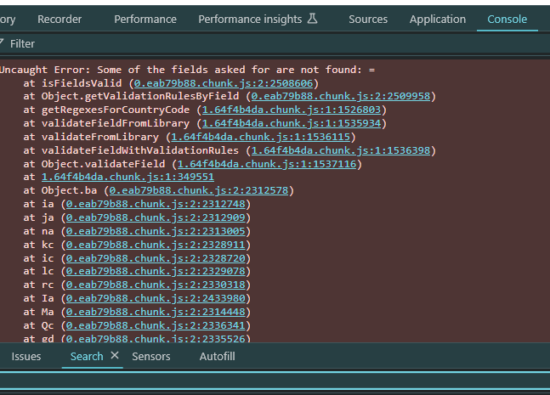 e-commerce javascript frontend fout